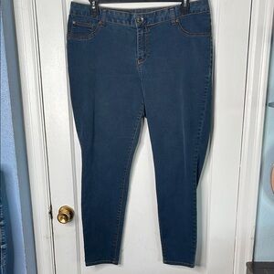 a.n.a Blue 18W Jegging Skinny Jeans Stretch Denim Woman Classic Comfort Plus Sz